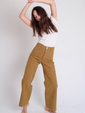 Jesse Kamm Sailor Pants Tobacco Rust Brown Size 0